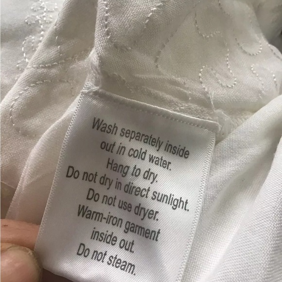 NWT Holy Clothing TIMANDRA MIDI DRESS XL/1X  WHITE Embroidered Boho Gown - Picture 10 of 11